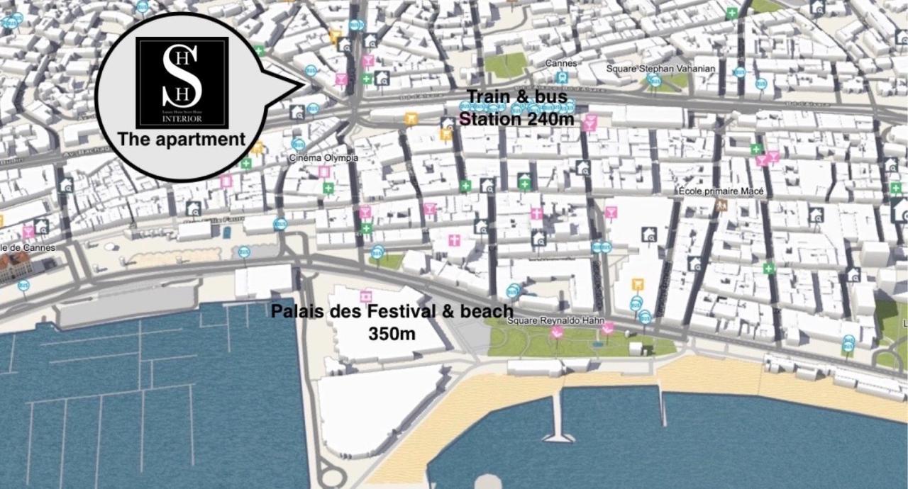A 2 Pas De La Croisette Lägenhet Cannes Exteriör bild